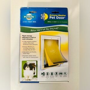 PetSafe Pet Doggie Door White Dogs Cats Small‎ Animal Training Adjustable New